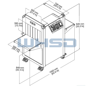 618XR進口郵政箱包安檢儀