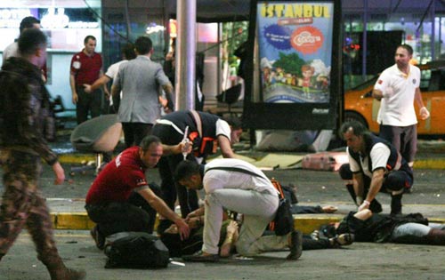 土耳其機場爆炸現場